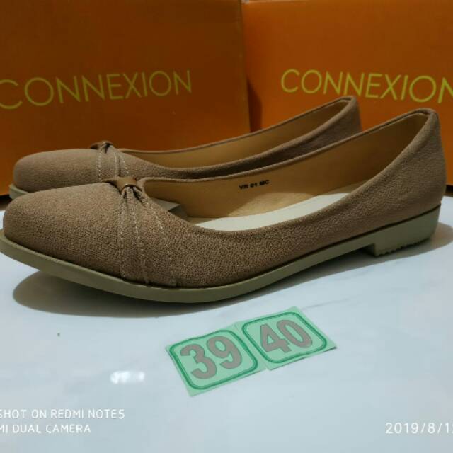 Sepatu flat cewek VR01MC Sz 39,40 Merk Connexion