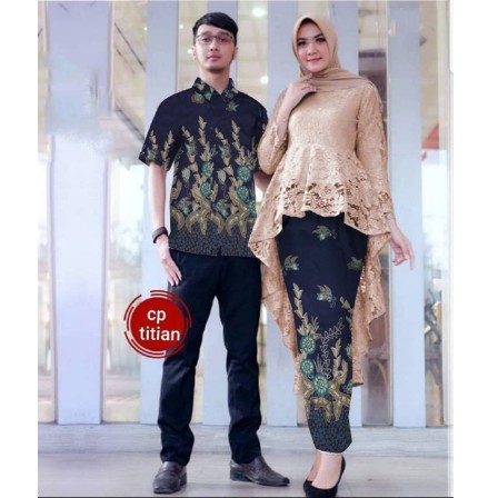 SARIMBIT LEBARAN (2021) MARVINA BATIK LEBARAN- BAJU COUPLE KELUARGA TERBARU-GAMIS PASANGAN-CAUPLE LE
