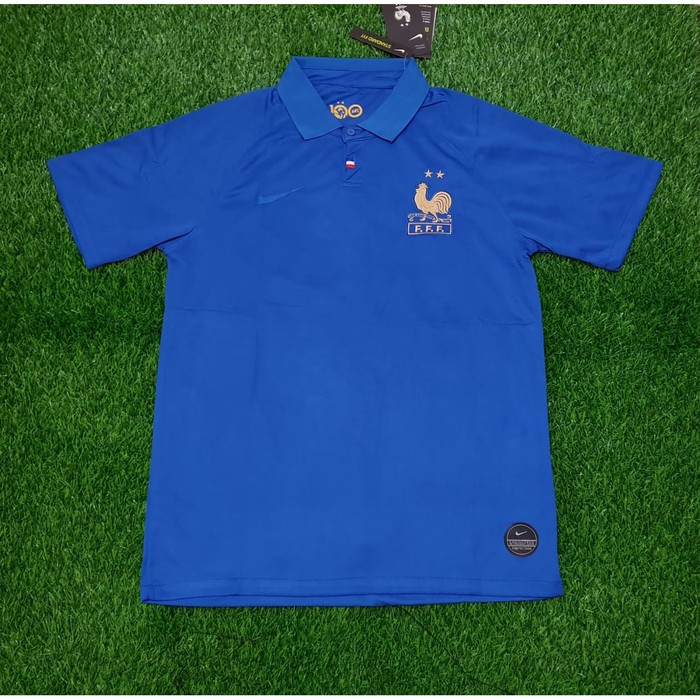 JERSEY BOLA PRANCIS FRANCE HOME BIRU CENTENARY OFFICIAL 2019/2020 GRADE ORI KUALITAS JAMINAN