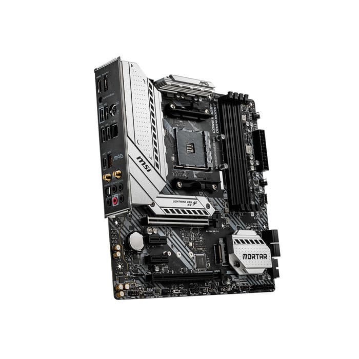 MSI MAG B550M MORTAR WIFI MOTHERBOARD - AMD AM4 (DDR4, WIFI, BLUETOOTH, M.2 Slot)