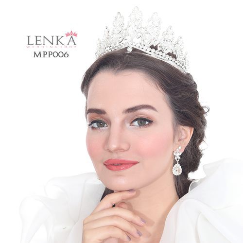 [STOK TERBATAS] AKSESORIS WANITA HEADPIECE MAHKOTA PESTA BRIDAL CROWN MPP006