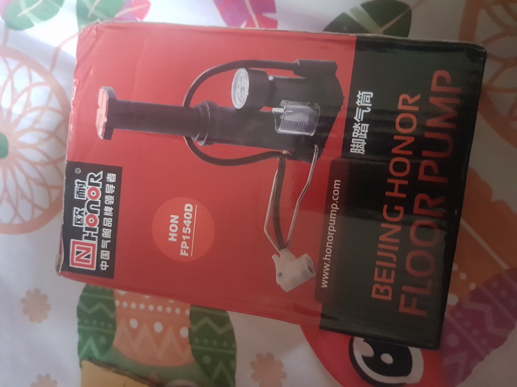 `fl00r` Pompa Sepeda Portable | Pompa Angin Injak/pompa Ban Motor Serbaguna Honor High Pressure [*]