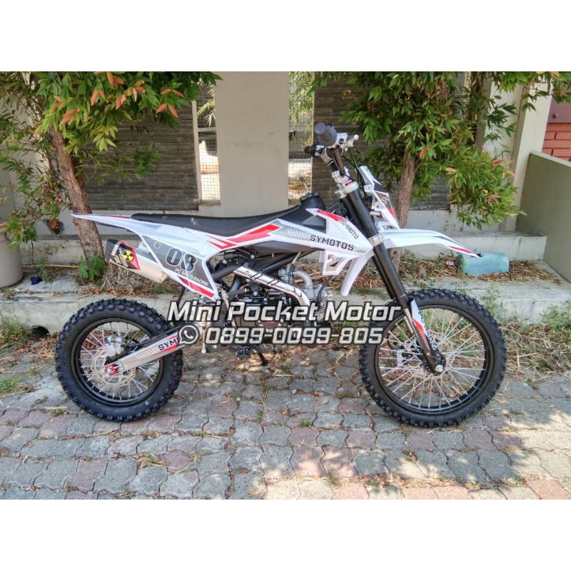 Motor Medium Trail 125cc 4Tak + Lampu Depan Ring 14-17 Manual Kopling