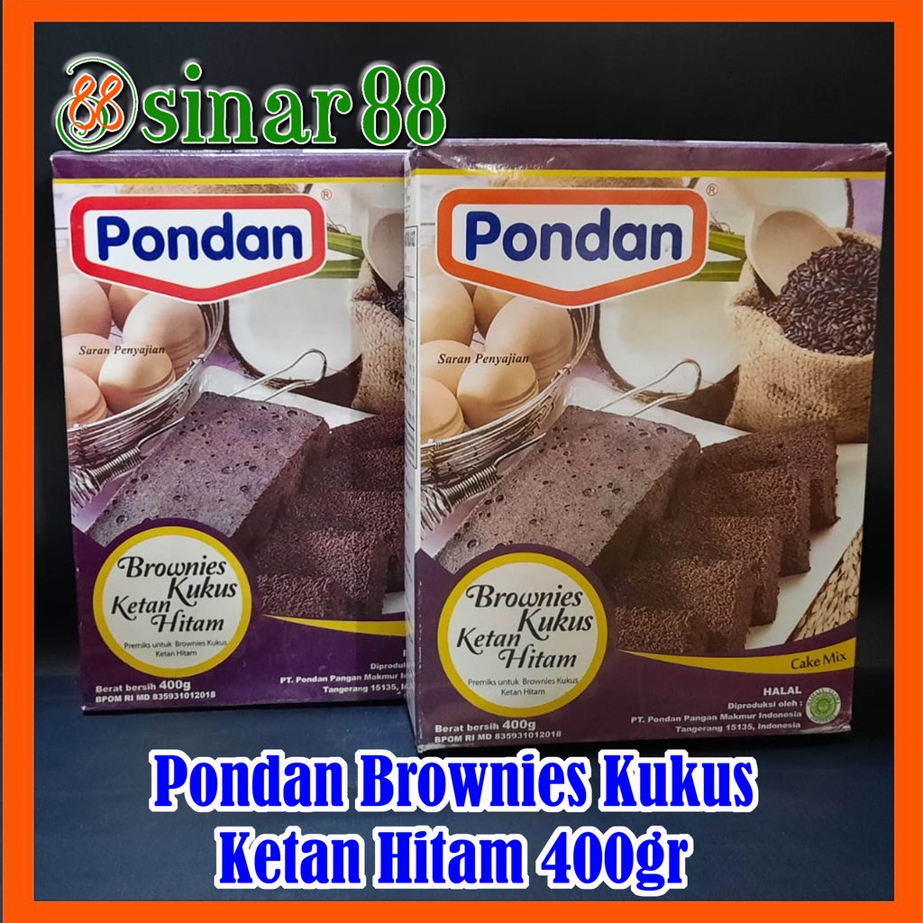 

Pondan Brownies Kukus Ketan Hitam 400gr