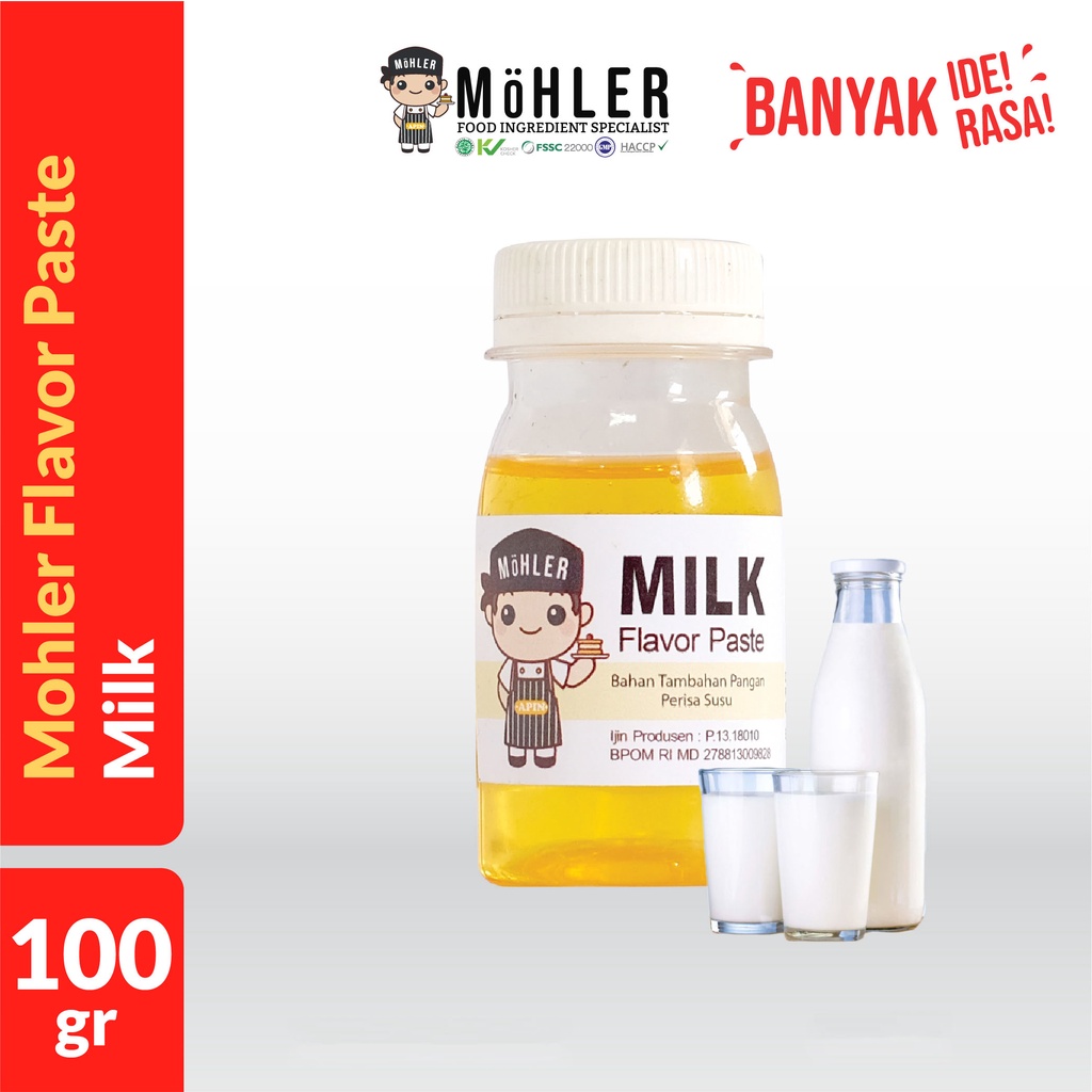 MOHLER Pasta perisa SUSU / MILK (KLIK KOMBO HEMAT UNTUK BELI 1 GRATIS 1)