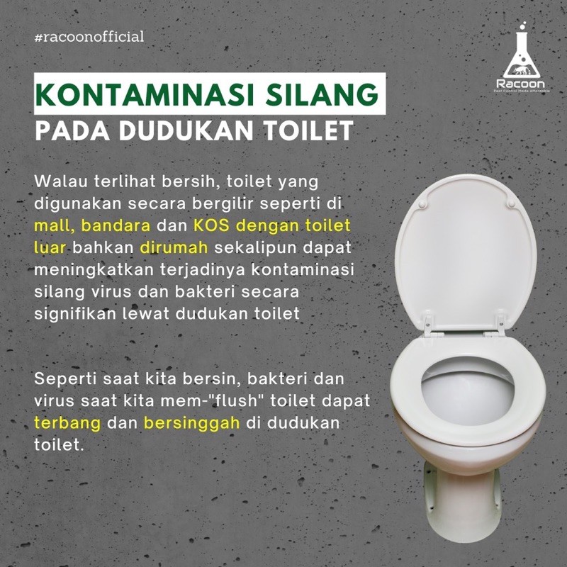 RACOON Toilet Seat Spray / Disinfektan Dudukan Toilet Cairan &amp; Pengharum Kamar Mandi