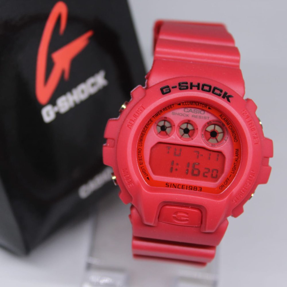 JAM TANGAN PRIA G-SHOCK DW 6900 DIGITAL RED