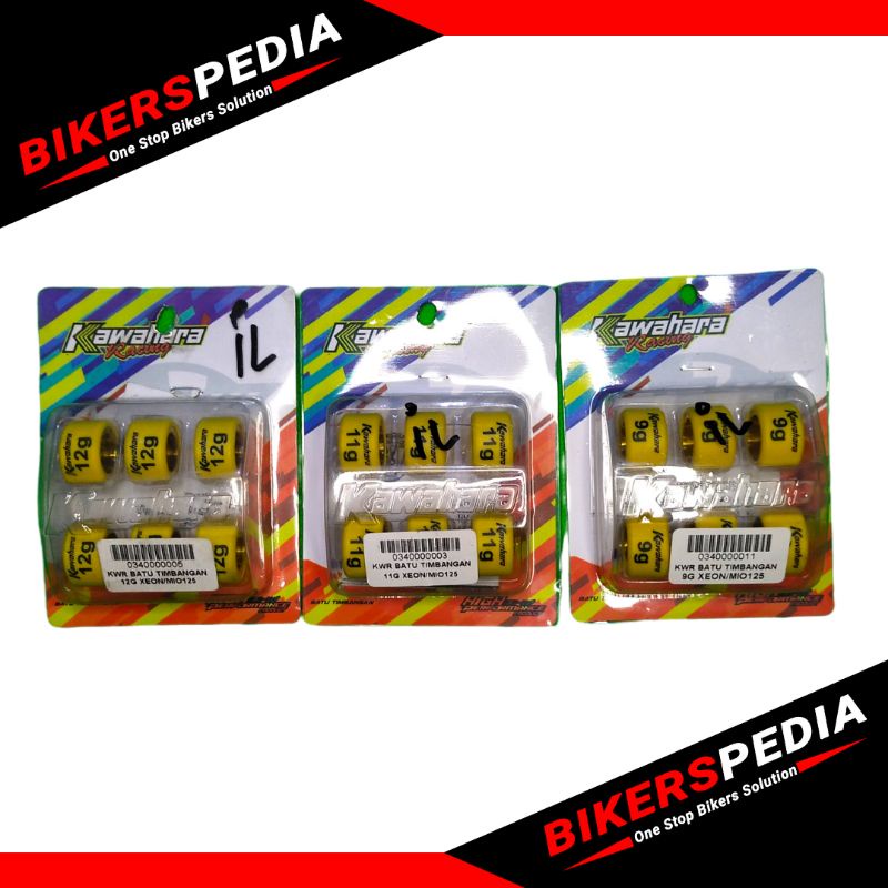 ROLLER KAWAHARA 9, 11, 12 GRAM FOR XEON / MIO M3 / NMAX / AEROX / LEXI