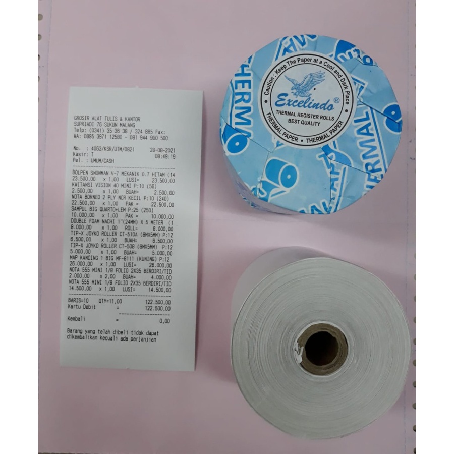 

KERTAS THERMAL EXCELINDO 80 X 80