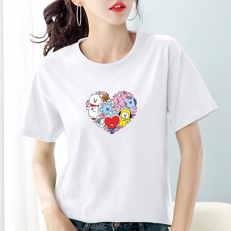 Kaos wanita cotton combed 30s / Baju wanita cotton combed  / Kaos polos wanita lengan pendek Bee100