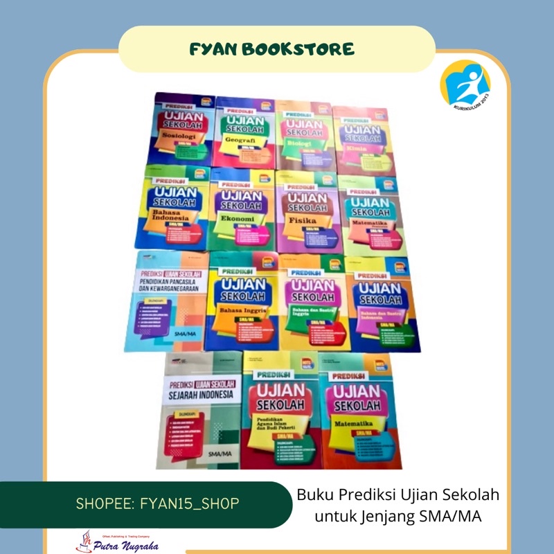 Jual Fyan Book Store Buku Prediksi Ujian Sekolah Sma Ma Penerbit Putra Nugraha Buku Hots Ujian