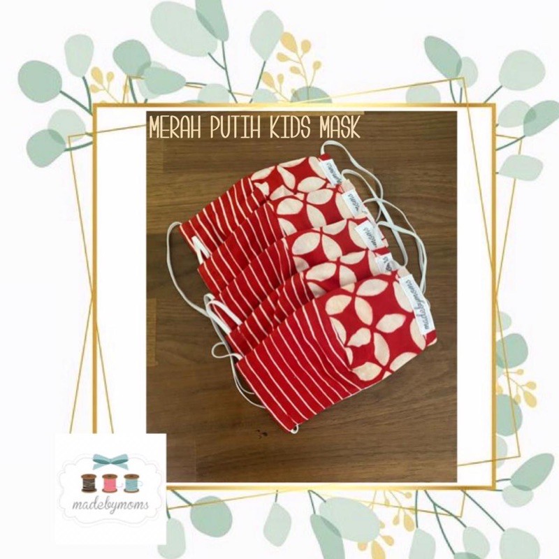Masker Anak Batik - MERAH PUTIH
