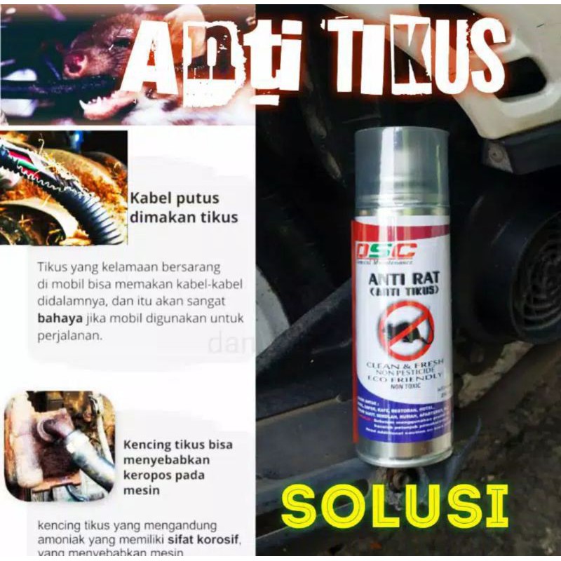 Pengusir tikus kap mobil/rumah/gudang/caffe/ANTI RAT DSC 250 ml ORIGINAL KEMASAN BARU