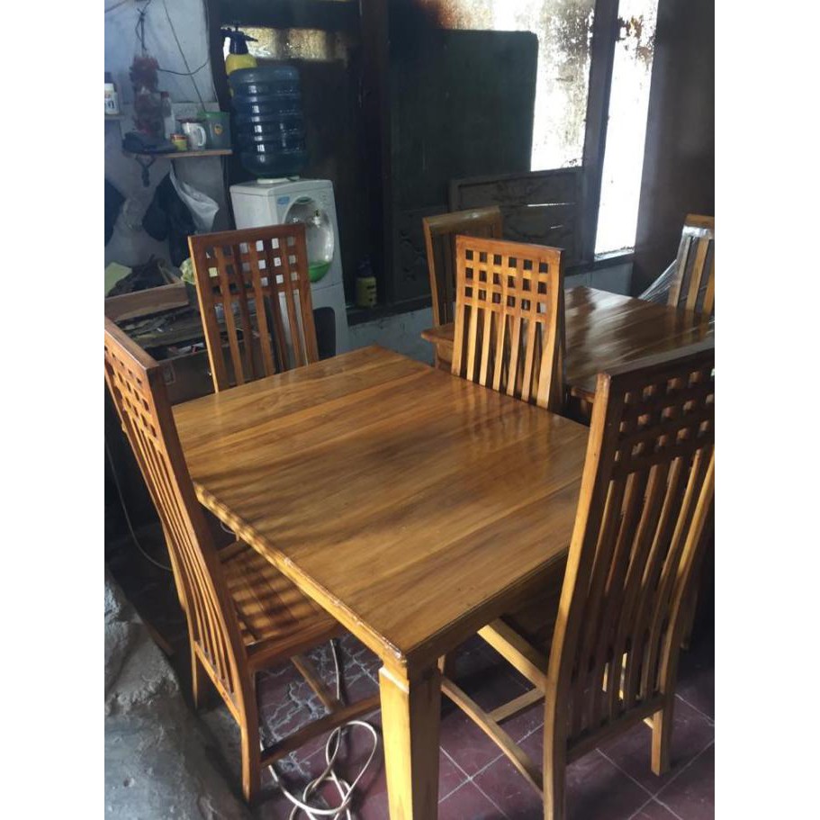 Meja Makan 4 Kursi Bahan Jati Hokijaya0797