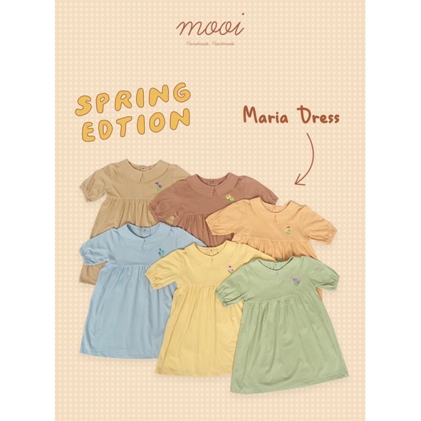 MOOI Maria Dress 1-5 Tahun Dress Anak Perempuan Fashion CBKS