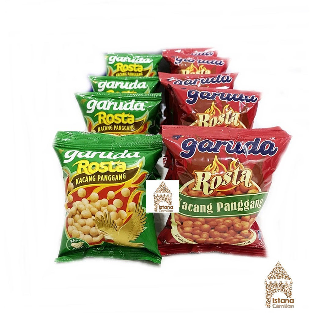 Garuda Rosta Kacang Panggang Bawang / Pedas Isi 10 Pcs