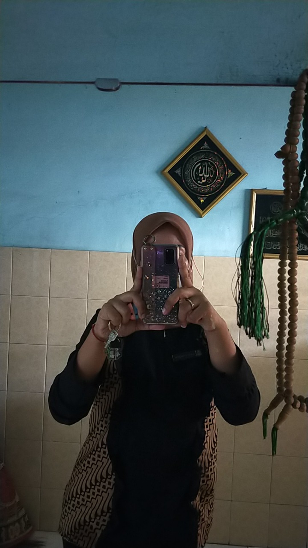 Atasan Batik Wanita Illona Black Busui 9173