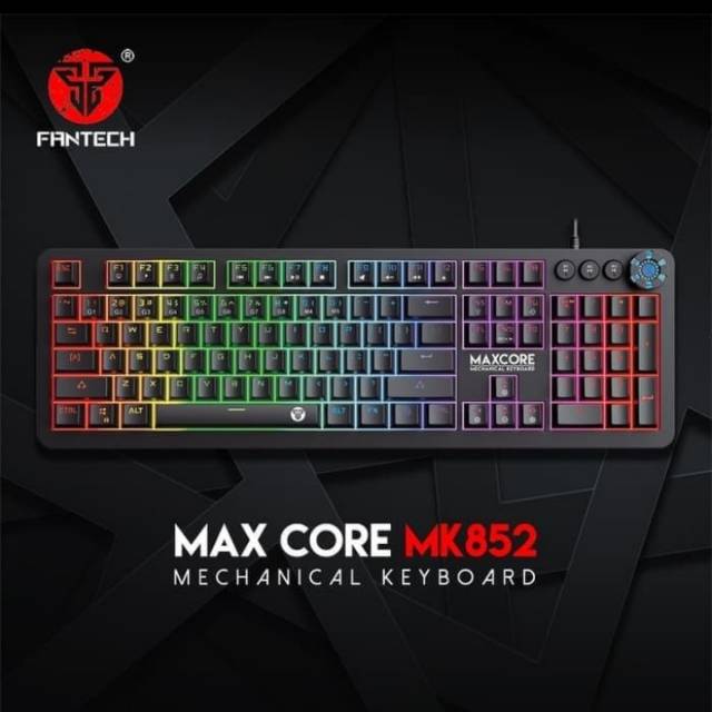 Keyboard Gaming Mechanical Fantech Maxcore MK 852 HITAM