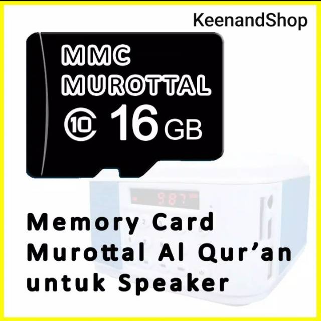 [HANYA MEMORI SAJA + BUKU PANDUAN] Murottal Speaker Alquran / Memori 16GB C10 Original + BUKU