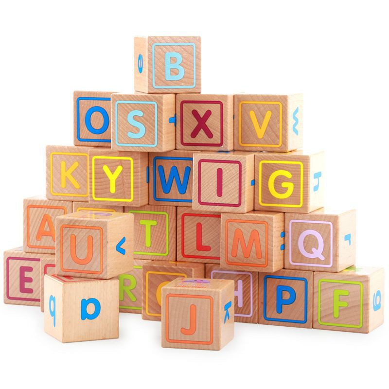 MAINAN EDUKASI ABC BUILDING BLOCKS WOODEN