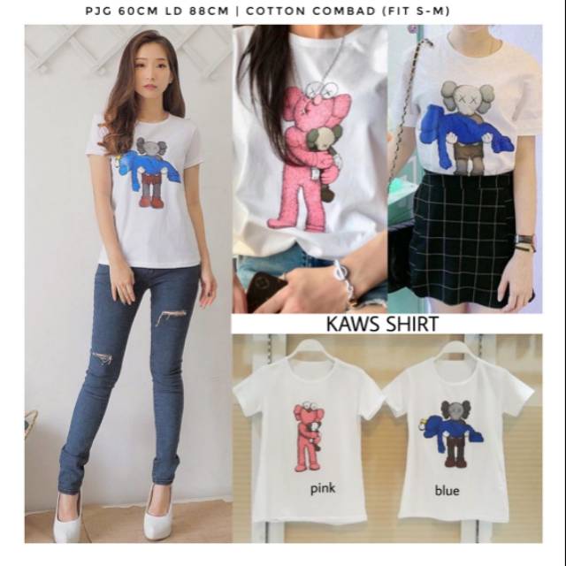 KAWS SHIRT KAOS TUMBLR KAWS / TSHIRT KAWS WANITA WOMAN / COOKIE MONSTER KAWS