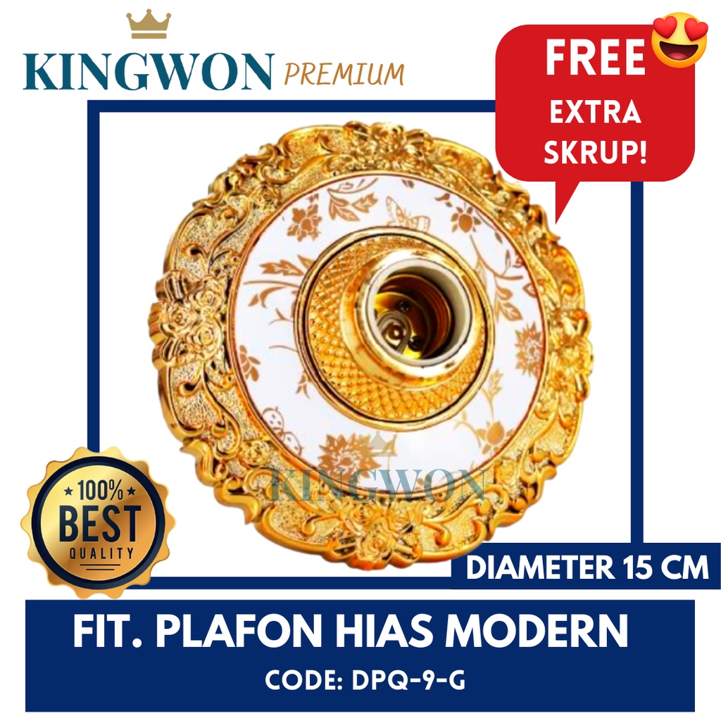 FITTING LAMPU PLAFON HIAS MODERN DPQ-9-G