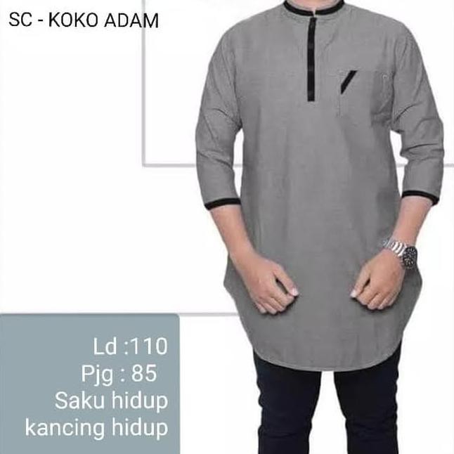 Sc - Koko Grey Putih Katun Ima Toyobo Premium Quality Kain