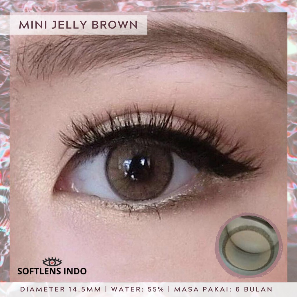 

Softlens kitty kawaii mini jelly brown/ coklat