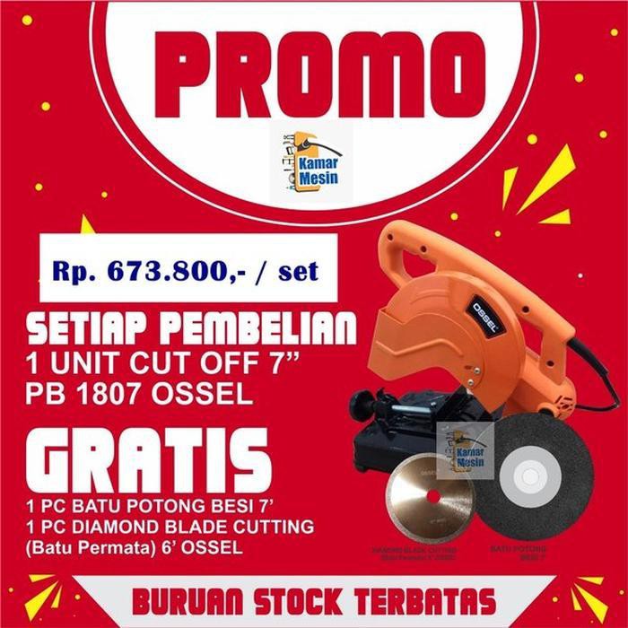 Potong Besi 7 Inch Cut Off 7 Inch PB 1807 OSSEL