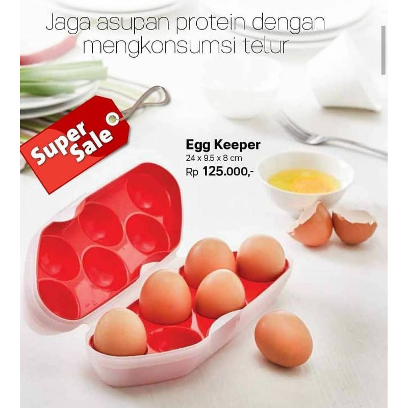 Egg Keeper Tupperware Wadah Telur Tempat Telur Shopee Indonesia