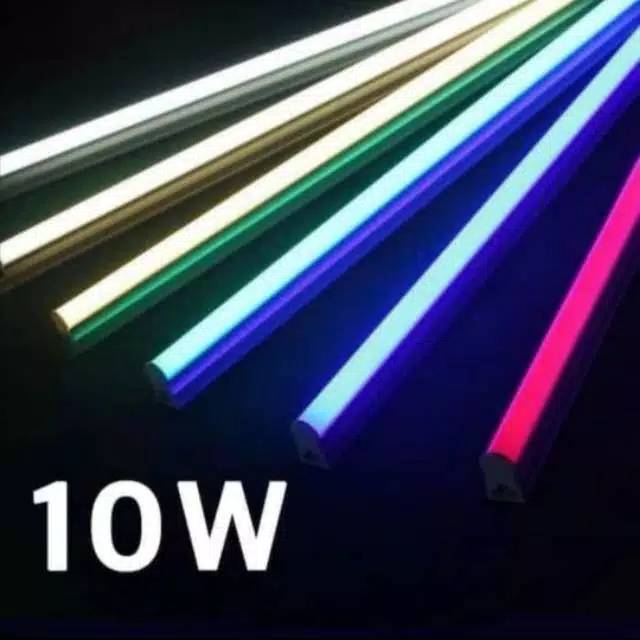 LAMPU TL NEON  T 5 LED 10Watt 60cm tube Warna  warni 