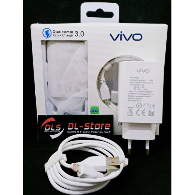 Charger ViVO V15 Pro Original Micro USB Support Dual Engine Fast Charger 9V 2.0A QC 3.0