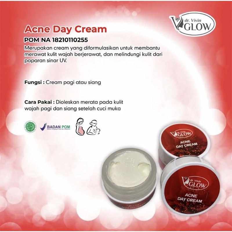 Acne Day Cream dr. Vivin Glow