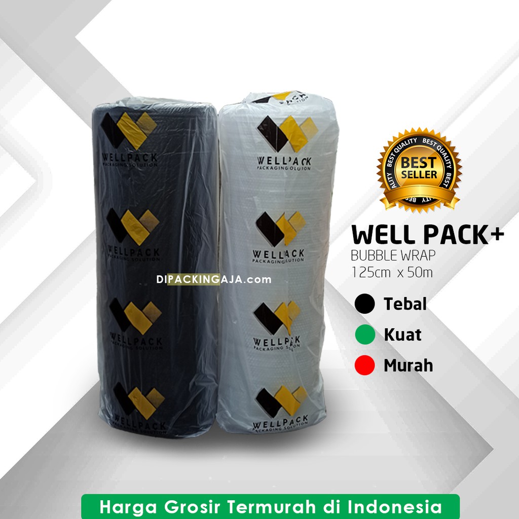 

Plastik Bubble Wrap 125cm x 50m Well Pack PREMIUM TERMURAH ROLL