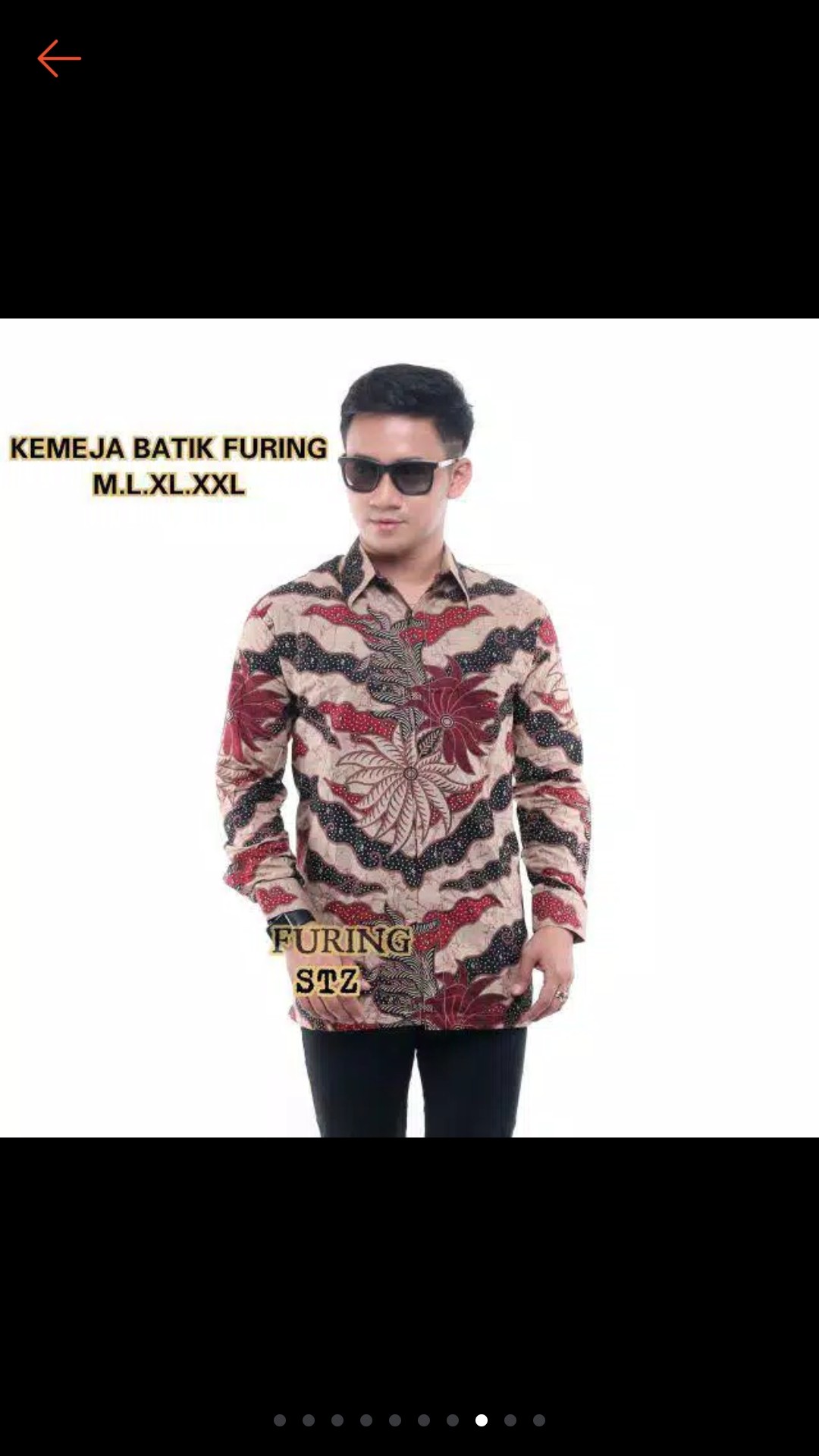 Stz Batik Pria Kemeja Batik Lengan Panjang - Kemeja Batik Full Furing M L Xl Xxl Batik Premium