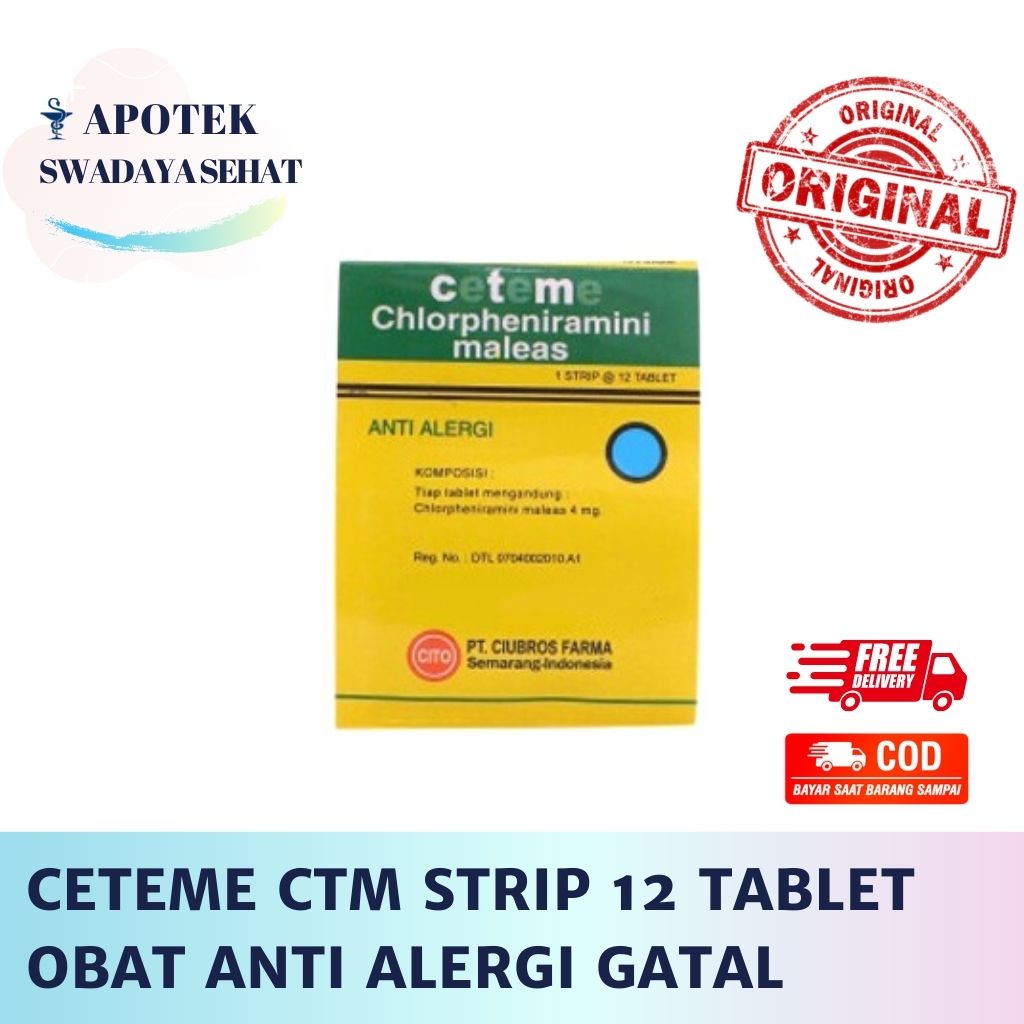 CeTeMe CTM Anti Alergi 12 Tablet Per Strip
