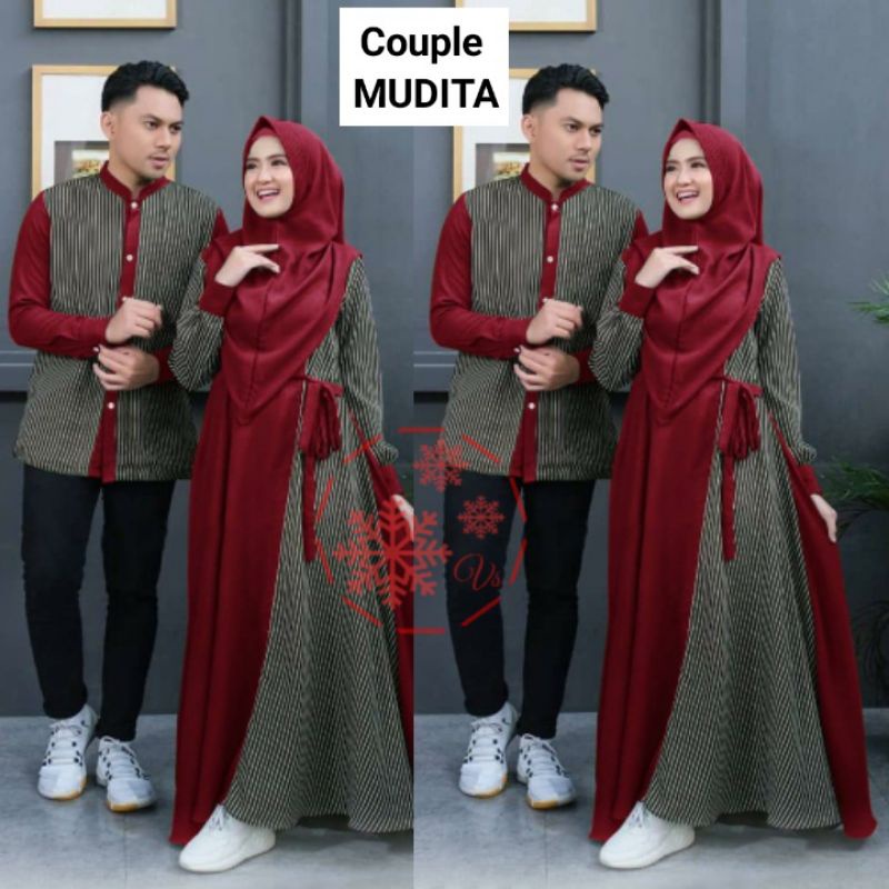 COUPLE MUDITA/BAJU COUPLE MUSLIM WANITA DAN PRIA/COUPLE PESTA/GOOD QUALITY