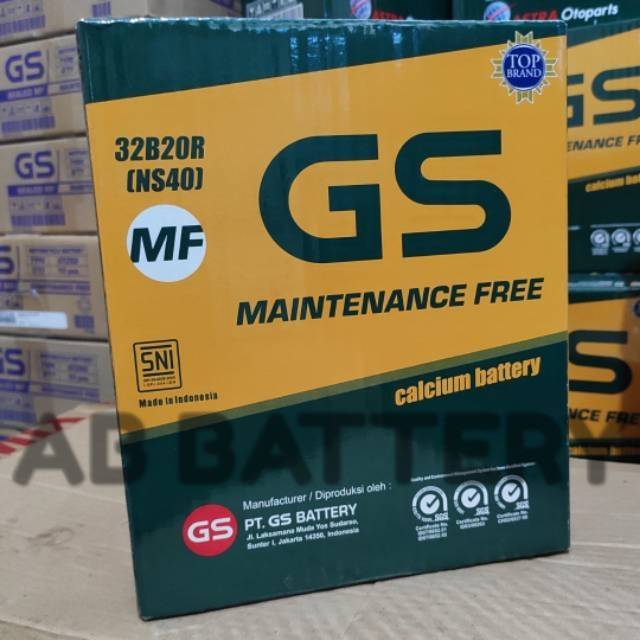 Aki Mobil GS MF Astra NS40 (32B20R)