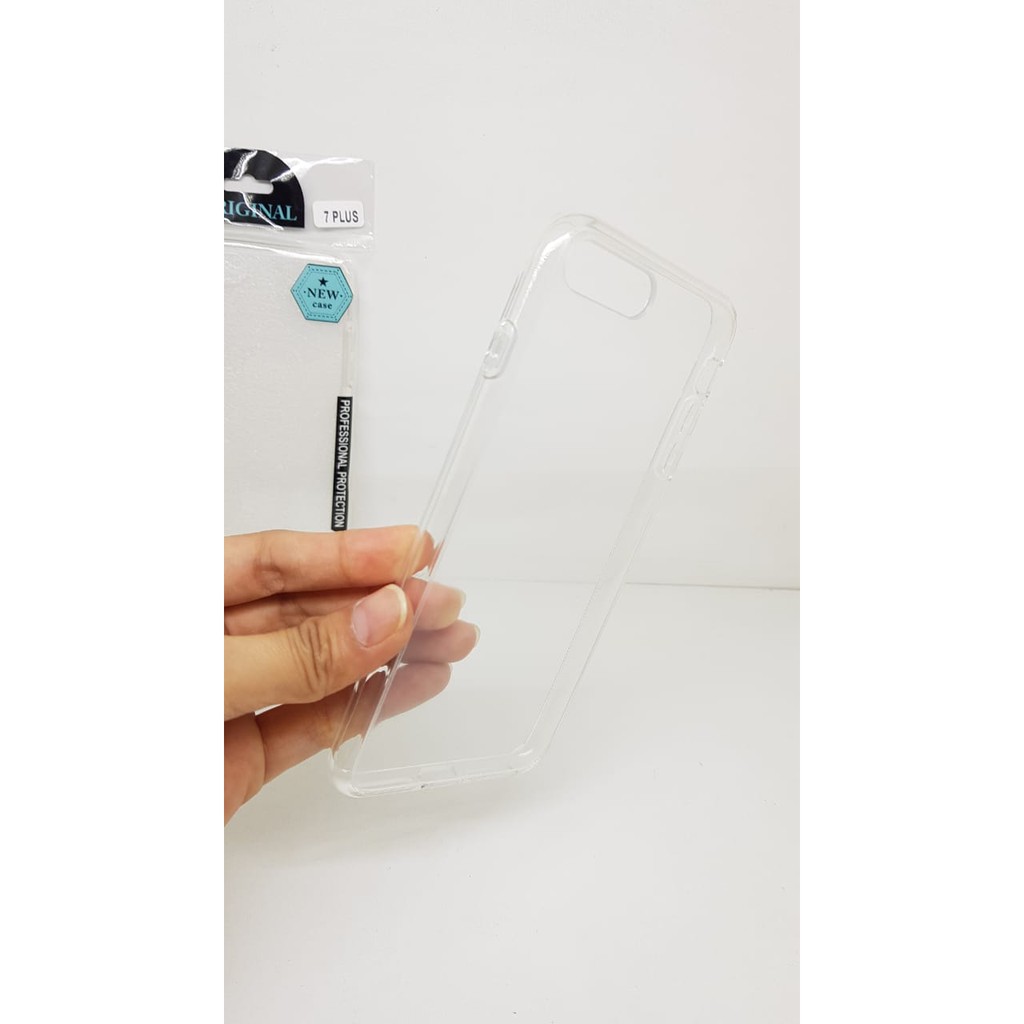 Crystal Case iPhone 7 Plus 5.5 Inch Ultra Clear List Karet iPhone 8 Plus Anti Scratch Semi Hardcase