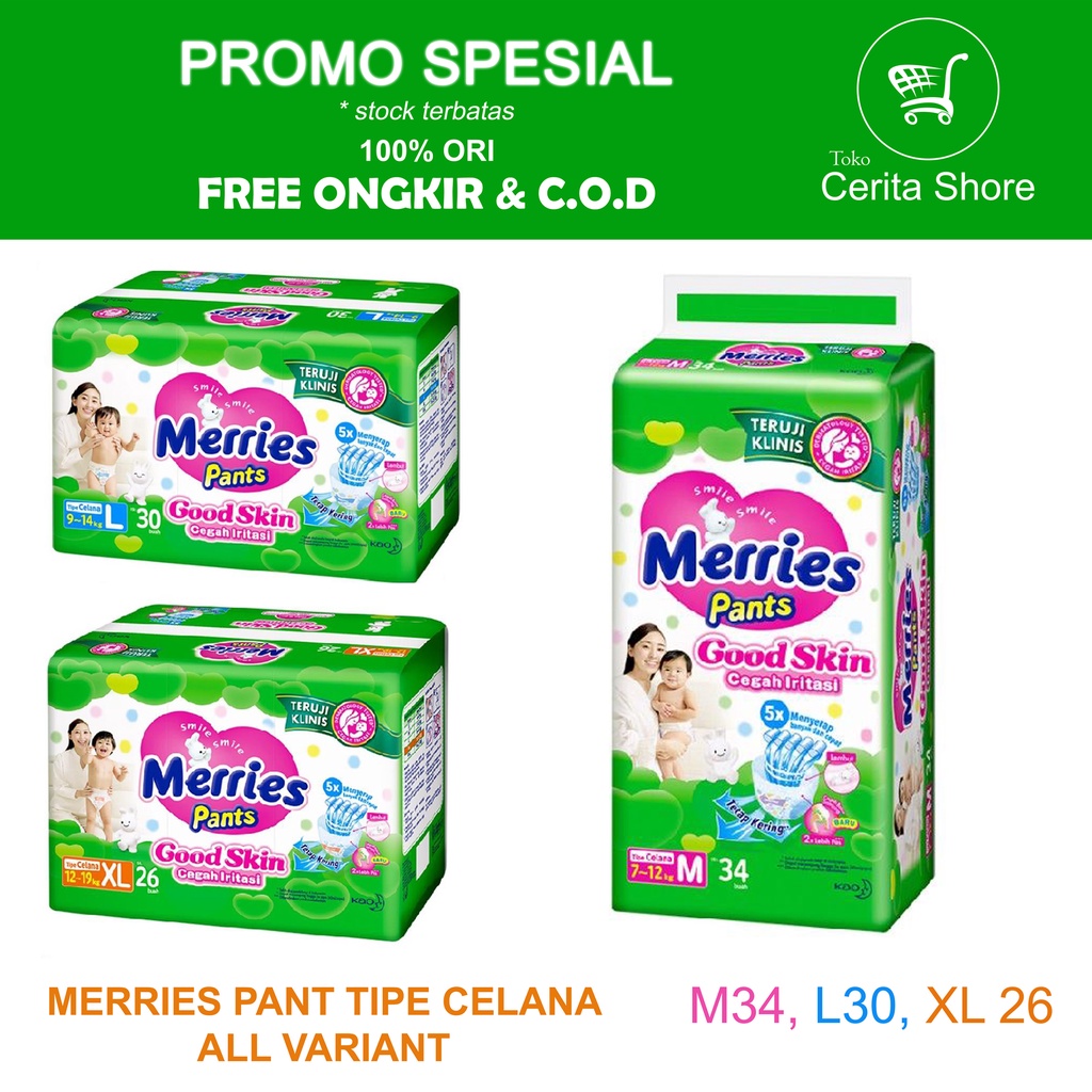 MERRIES/MERRIES PANT CELANA/MERRIES M/ MERRIES L/ MERRIES XL/ MERRIES M34