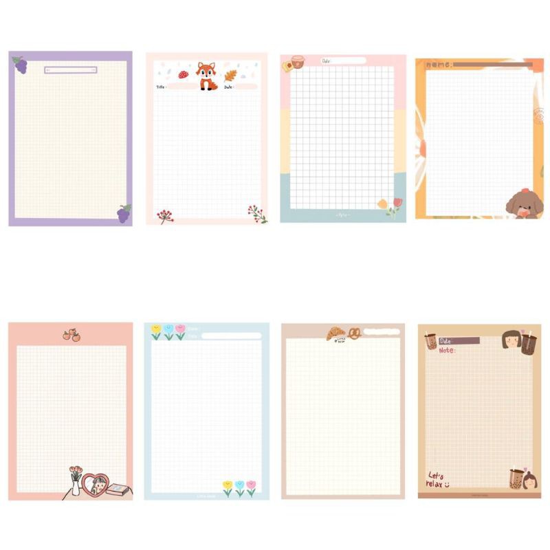 

kertas memo notepad kotak kecil