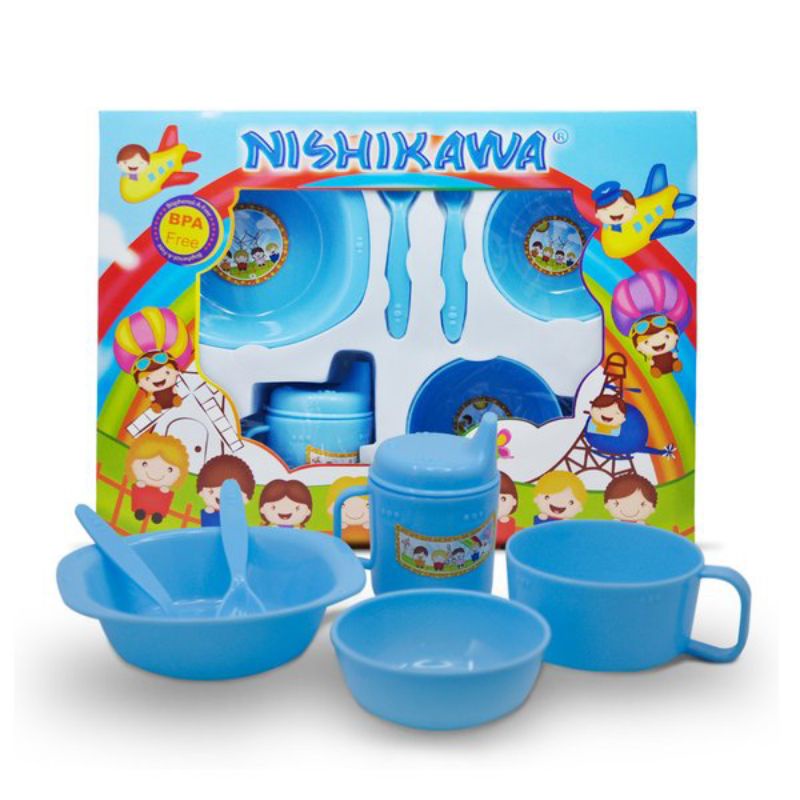 1 Set Tempat Makan Bayi Nishikawa SNI - Gift Pack Tempat Makan Bayi Lengkap