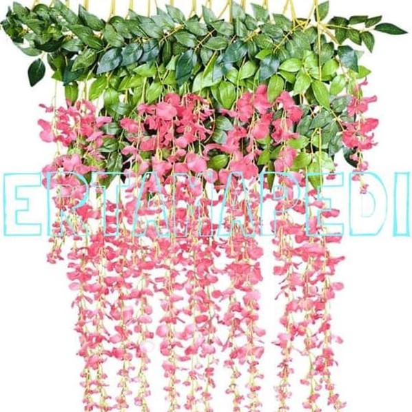 Bunga Juntaian (PERLUSIN) Wisteria Bunga Wisteria Plastik/ Bunga Wisteria Palsu/ Bunga Wisteria Deko