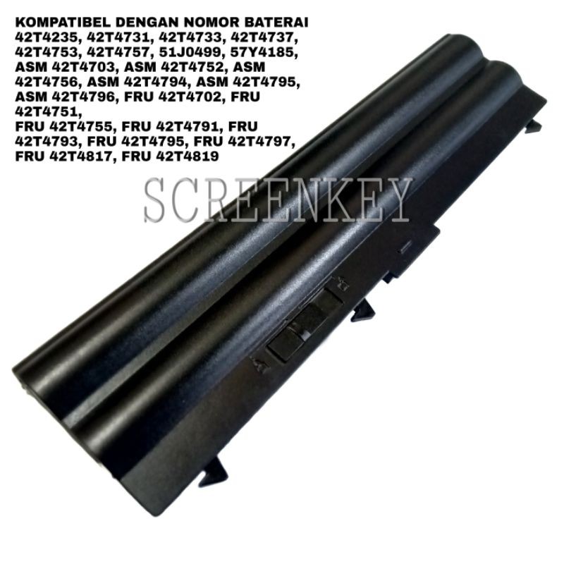 Baterai Laptop IBM Lenovo ThinkPad Edge L410 L412 L420 SL410 L510 L412 SL410 L510 T410 T510