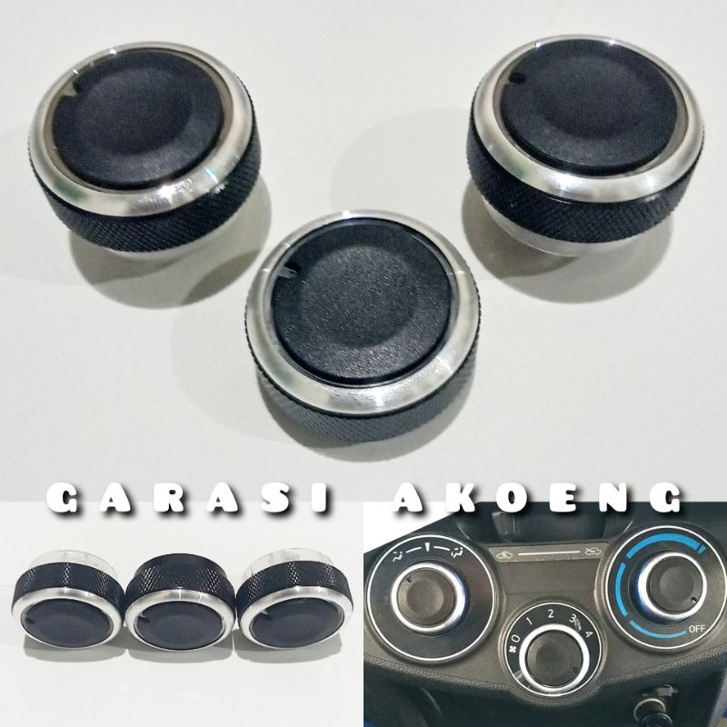 3pcs Knob Putaran Ac Toyota Etios Valco