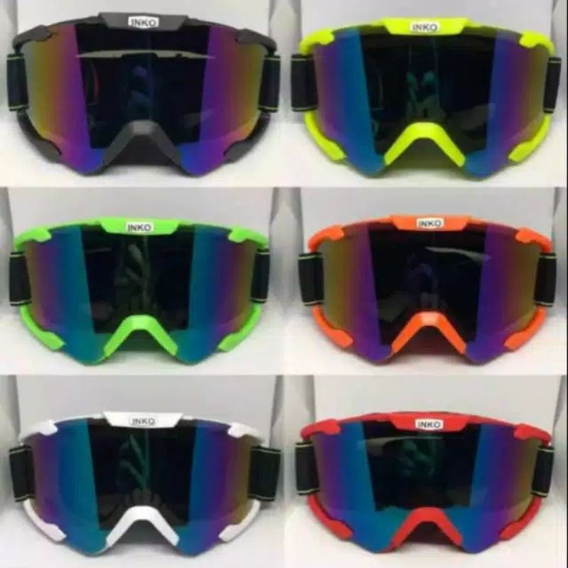 Promo ||Kaca google cross || kaca gogle cross 100% original INKO || COD pnp untuk semua helm cross