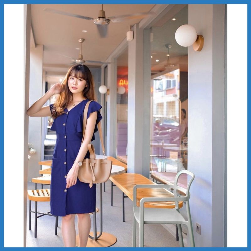 Dress Wanita Dress Muslim HOF Dress Joana LD 100 P 92 Dress Impt Dress Kea