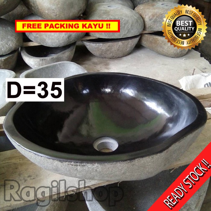 Wastafel  batu Kali Asli Batu Alam Tulungagung Model Natural Alami Sesuai Bahan Packing Jaminan Aman