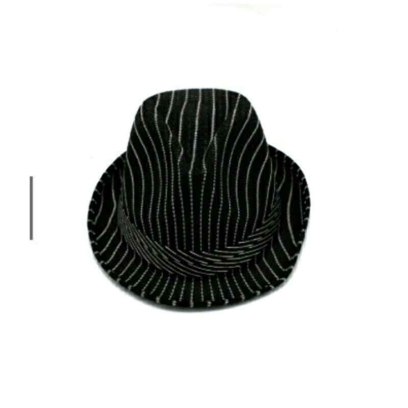 Topi tompi dewasa salur/topi fedora/topi pria/topi dewasa