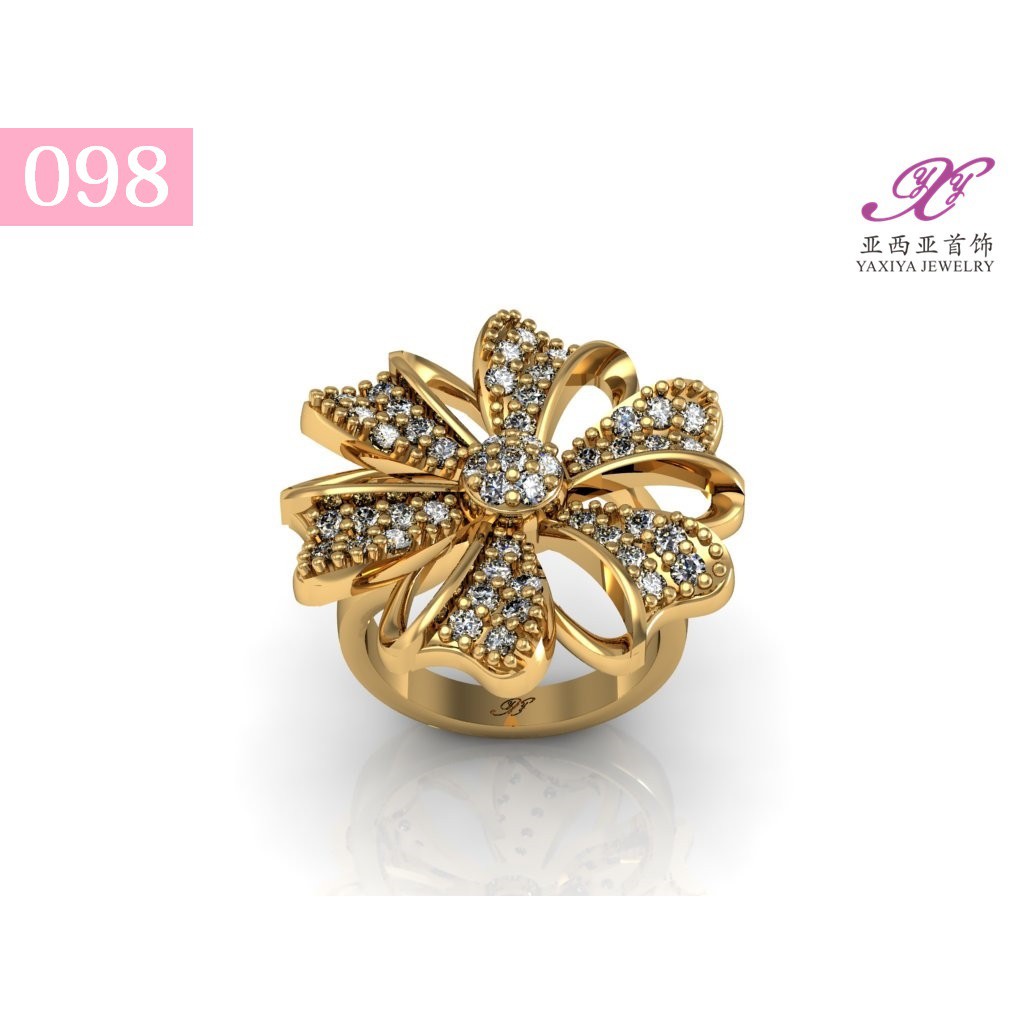 

Cincin Emas Pita Permata Perhiasan Lapis Emas 18K Yaxiya Jewelry 098